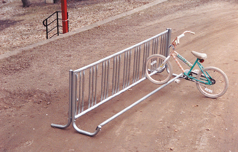 galvanized bike rack